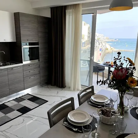 Lovely 2bed Seafront-xemxija -fl3 By Homely 公寓 圣保罗湾城